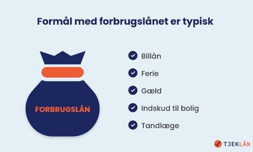 Formål med forbrugslån