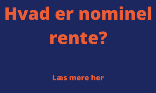 Hvad er nominel rente?
