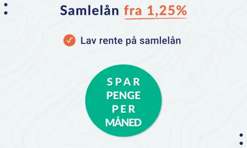 Samlelån fra 1,25% rente