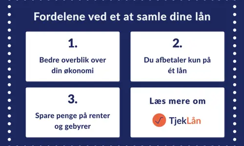 Fordele ved at optage samlelån