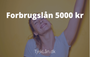 Forbrugslån 5000 kr.